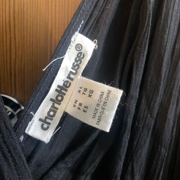 Charlotte Russe Black Waist Cutout Maxi Dress - Size XL - Picture 3 of 4